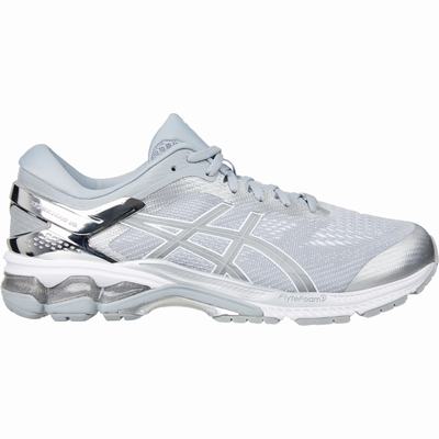 Asics Gel-Kayano 26 Platinum - Miesten Juoksukengät - Harmaat/Hopea